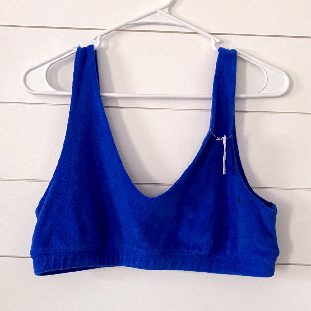 NWT Offline by Aerie Terry Cloth Plunge Bralette
